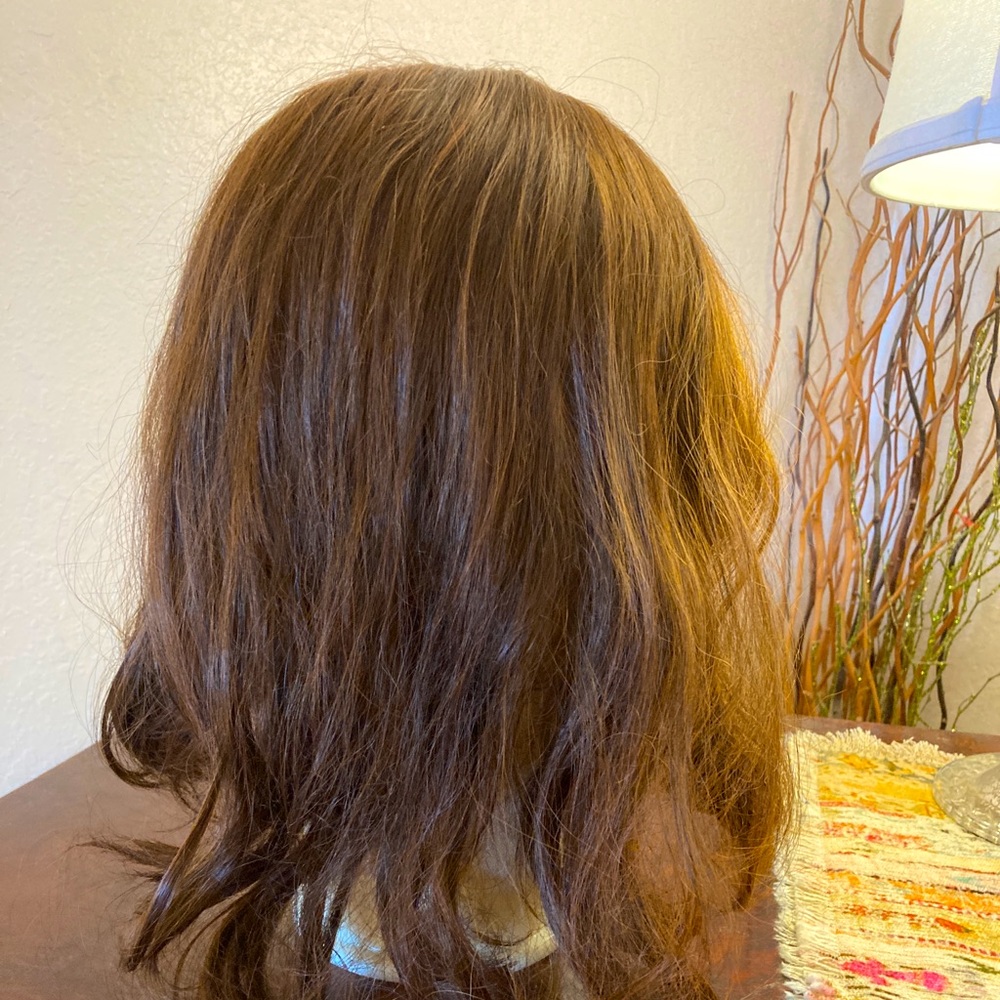 Hair Fall/Extension with Clips Chocolate Brown